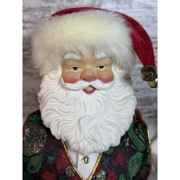 Rockin' Dancing Santa 17" Rocking Around The Christmas Tree 1999 Tested WORKS - Picture 4 of 13